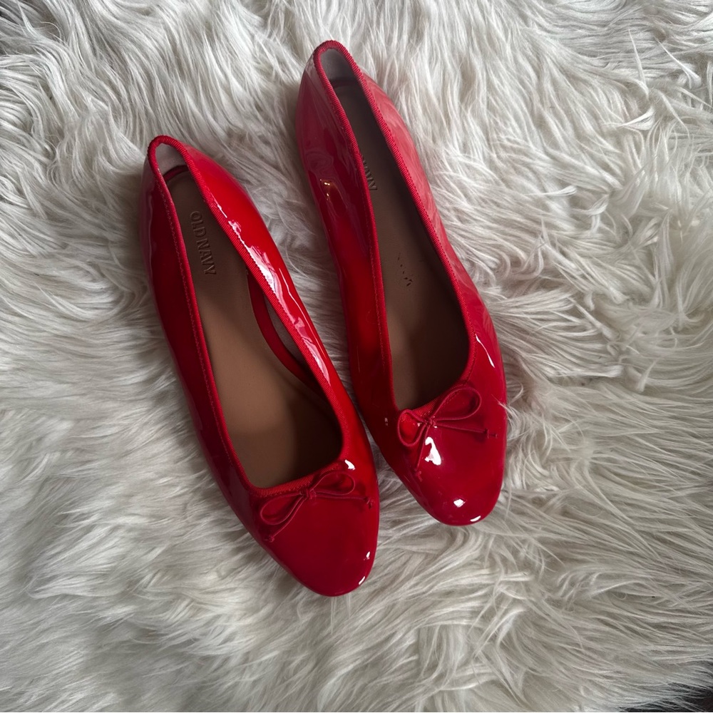 Old Navy Red Patent Ballet Flats